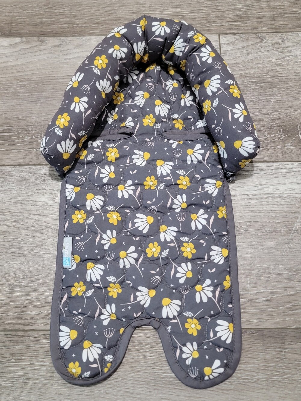 Kids Floral Infant Head Support - Gray & Yellow